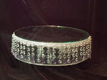 Load image into Gallery viewer, Crystal wedding cake stand &#39;droplet design all sizes round and square by Crystal wedding uk
