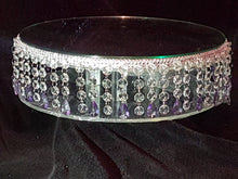 Load image into Gallery viewer, Crystal wedding cake stand &#39;droplet design all sizes round and square by Crystal wedding uk
