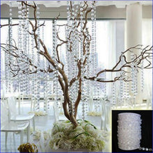 Load image into Gallery viewer, Wedding ACRYLIC string Crystal bead Garland Centerpiece Decoration Reception Decor 5 meters by Crystal wedding uk
