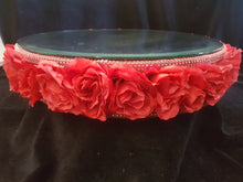 Load image into Gallery viewer, Rose wedding cake stand &amp; Roses for the cake side many colours by Crystal wedding uk
