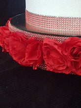 Load image into Gallery viewer, Rose wedding cake stand &amp; Roses for the cake side many colours by Crystal wedding uk
