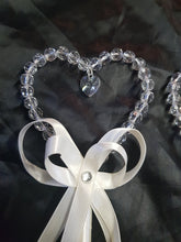 Load image into Gallery viewer, Crystal heart flower girl wand
