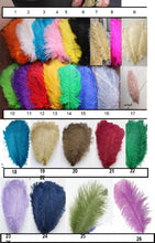 Load image into Gallery viewer, Blush feather fan bouquet cascade, pink Great Gatsby wedding style 1920&#39;s - any colour as custom made by Crystal wedding uk

