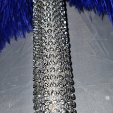 Load image into Gallery viewer, Royal blue feather fan bouquet, Great Gatsby wedding style 1920&#39;s - any colour as custom made by Crystal wedding uk
