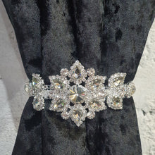 Load image into Gallery viewer, Crystal Tie Backs, Slim Curtains hold backs, magnetic holder . Custom made to order by Crystal wedding uk
