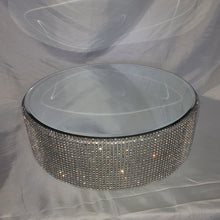 Load image into Gallery viewer, Rhinestone diamante Crystal wedding cake stand, dummy cake, plate. by Crystal wedding uk
