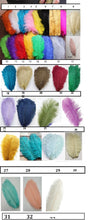 Load image into Gallery viewer, Set of 6 Feather Fan bouquets, Ostrich feathers,Great Gatsby wedding style 1920&#39;s - any colour as custom made by Crystal wedding uk

