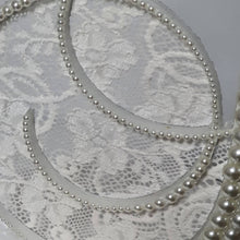 Load image into Gallery viewer, Pearl Lace Initial Cake Topper: 6" Monogram Wedding Decor
