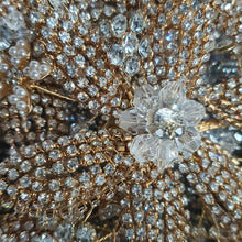 Load image into Gallery viewer, Luxury Diamante bouquet Gold Jewel rhinestone crystal wedding bouquet Crystal Bridal Bouquet, cascade Jewel bouquet by Crystal wedding uk
