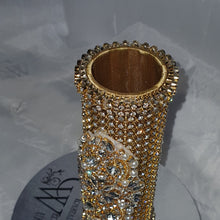 Load image into Gallery viewer, Bling rhinestone Wedding Bouquet Holder: Crystal Diamante jewel handle
