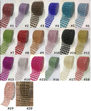 Load image into Gallery viewer, Flower Cake Ribbon Trim 30mm Rhinestone Effect Wedding Cake Banding Luxury Cake Border Birthday &amp; Celebration Cake Decor- 19 COLOR OPTIONS
