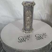 Load image into Gallery viewer, Bling Wedding Bouquet Handle: Rhinestone Crystal Diamonte Holder
