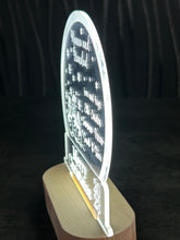 Load image into Gallery viewer, Personalised snow globe Christmas message led lampdecoration any message acrylic ornament gift, Christmas gift by Crystal wedding uk
