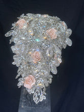 Load image into Gallery viewer, Diamante Brooch Bouquet: Crystal Rhinestone Wedding Cascade
