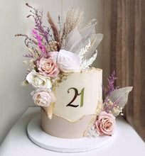 Load image into Gallery viewer, 10pc Cake flower pin FLORAL HOLDER . Acrylic heavy duty design, Cake decoration by Crystal Wedding UK
