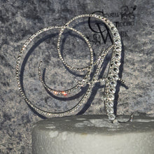 Load image into Gallery viewer, Swarovski Crystal Cake toppers 5&#39;&#39; [ Any Letter monogram custom cake topper [ bling cake topper [ rhinestone cake topper
