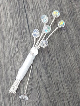 Load image into Gallery viewer, Crystal wire bouquet Wedding bridal flowers sparkle bling bouquet alternative wedding flowers unique by Crystal wedding uk
