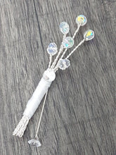 Load image into Gallery viewer, Crystal wire bouquet Wedding bridal flowers sparkle bling bouquet alternative wedding flowers unique by Crystal wedding uk
