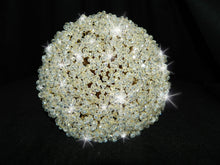 Load image into Gallery viewer, Crystal bead Bouquet, Bridal wedding flowers, brides bouquet bling sparkle alternative flowers by Crystal wedding uk
