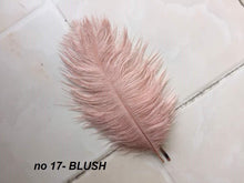 Load image into Gallery viewer, Peacock, Ostrich Rose gold,,gold or silver tone- Feather Fan bouquet Artificial alternative Bouquet Great Gatsby wedding style -
