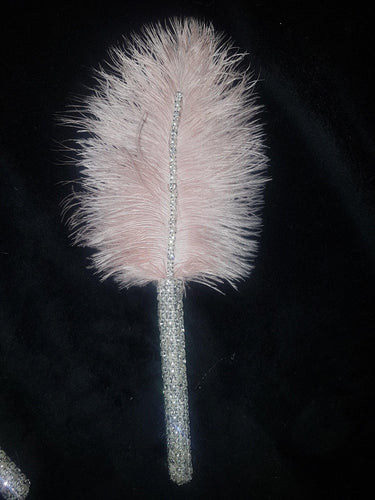 Ostrich Feather flower girl wand bouquet -luxury alternative Bouquet Great Gatsby wedding style -ANY COLOUR Artificial bouquet