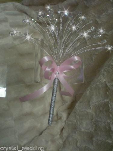 Crystal flower girl mini sparkle bouquet by Crystal wedding uk