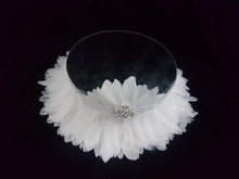 Load image into Gallery viewer, Feather cake stand, Great Gatsby, 1920's wedding. by Crystal wedding ukw
