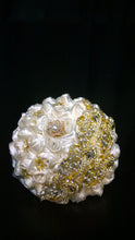 Load image into Gallery viewer, Crystal brooch wedding bouquet- by Crystal wedding uk
