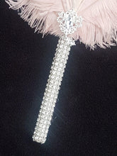 Load image into Gallery viewer, Ostrich Feather MINI Fan bouquet alternative Bouquet Great Gatsby wedding style 1920's -ANY COLOUR Artificial bouquet
