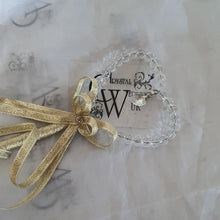 Load image into Gallery viewer, Crystal heart flower girl wand by Crystal wedding uk
