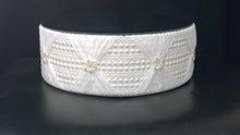 Load image into Gallery viewer, Wedding cake stand, Pearl and Lace design- round or square all sizes
