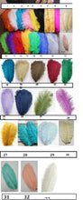 Load image into Gallery viewer, Set of 6 Feather Fan bouquets, Ostrich feathers,Great Gatsby wedding style 1920's - any colour as custom made by Crystal wedding uk

