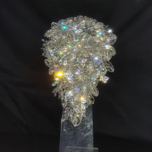 Load image into Gallery viewer, Diamante bouquet 10&quot; x 14&quot; brooch Jewel rhinestone crystal wedding bouquet Crystal Bridal Bouquet, cascade bouquet by Crystal wedding uk
