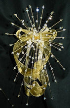 Load image into Gallery viewer, Crystal Bouquet , Bridesmaidsize , 6x10&quot;, wedding wire bouquet &#39;Fountain fall&#39; by Crystal wedding uk

