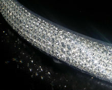 Load image into Gallery viewer, Glass crystal Diamante Rhinestone cake stand platform plate round or square all sizes by Crystal wedding uk
