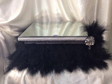 Load image into Gallery viewer, Feather cake stand, Great Gatsby, 1920&#39;s wedding. by Crystal wedding ukw

