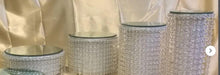 Load image into Gallery viewer, Crystal cake stands crystal covered solid base tiered design wedding cake stands by Crystal wedding uk
