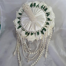 Load image into Gallery viewer, Crystal Brooch and Pearl drape bouquet by Crystal wedding uk
