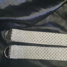 Load image into Gallery viewer, Crystal Tie Backs, Pair of Curtain hold backs for REAL STONES and White or Ivory pearls by Crystal wedding uk
