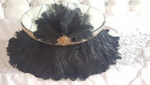 Load image into Gallery viewer, Ostrich Feather cake stand ,GATSBY 1920&#39;s style wedding cake stand - many colours - all sizes by Crystal wedding uk
