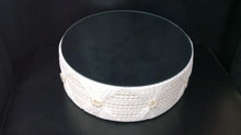 Load image into Gallery viewer, Wedding cake stand, Pearl and Lace design- round or square all sizes

