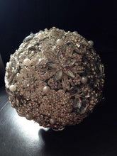 Load image into Gallery viewer, Brooch sphere Cake topper / Separator by Crystal wedding uk
