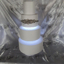 Load image into Gallery viewer, LED cake separator, Light up wedding cake divider, cake spacer by Crystal wedding uk
