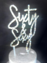 Load image into Gallery viewer, Stunning Crystal Cake topper, Sexy cake topper, rhinestone bling birthday cake topper
