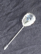 Load image into Gallery viewer, Jewel lapel pin, Gem Buttonhole , Groom usher small Boutonniere ,Wedding Buttonhole Pin, Wedding Boutonnière by Crystal wedding uk
