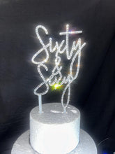Load image into Gallery viewer, Stunning Crystal Cake topper, Sexy cake topper, rhinestone bling birthday cake topper
