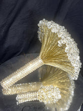 Load image into Gallery viewer, Crystal Wedding Bouquet Set: Silver, Gold, Rose-Gold Bling Jewel
