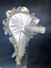 Load image into Gallery viewer, Diamante bouquet, lily &amp; brooch Jewel rhinestone crystal wedding bouquet Crystal Bridal Bouquet, rose cascade bouquet Crystal wedding uk
