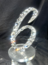 Load image into Gallery viewer, Crystal Table numbers,wedding Table Numbers,Rhinestone number Special event table number Rhinestone wedding decoration by Crystal wedding uk
