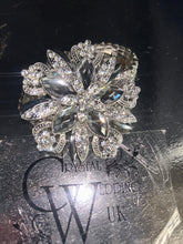 Load image into Gallery viewer, Vintage inspired crystal flower wrist corsage by Crystal wedding uk
